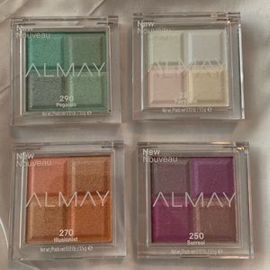 Four Almay Mini Eyeshadow Pallets New Sealed